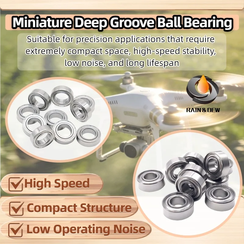 

10PCS MR1016ZZ 10x16x4 mm Miniature Ball Bearing MR72 MR83 MR95 MR104 MR105 MR106 MR117 MR125 MR126 MR138 MR148 MR1319ZZ