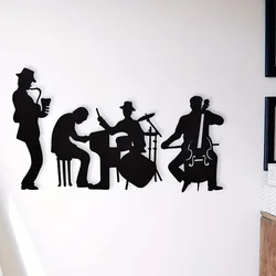 1Set Music Metal Wall Decoration Home Interior Wall Decor Jazz Music Theme Wall Decoration Saxophone Wall Hanging Decoration