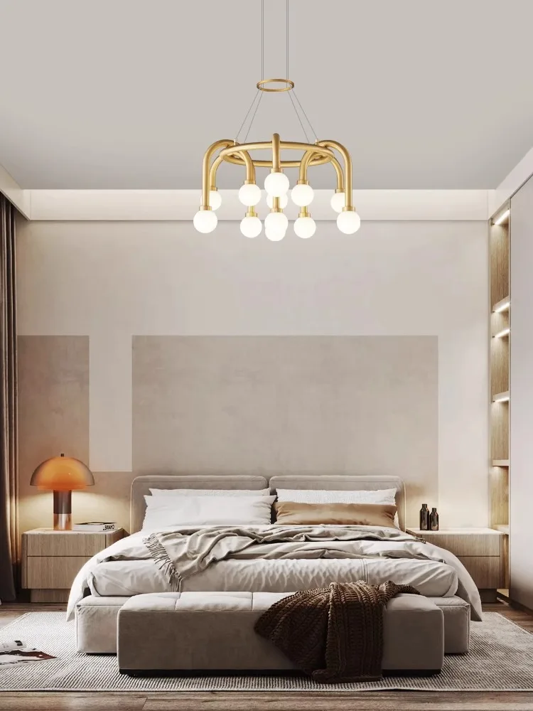 G9 Led Italian Copper Glass Bubble Gold Silver Hanging Lamp 2024 Chandelier Lighting Suspension