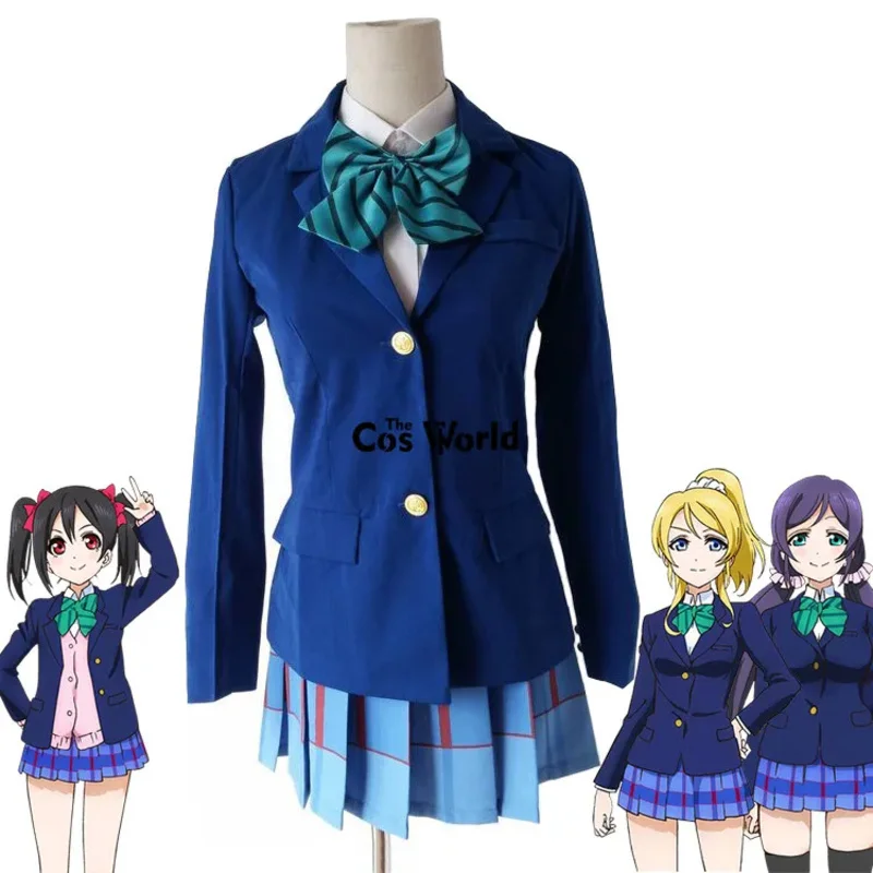 

Love Live Winter Otonokizaka Motooka Saka Yazawa Nico Ayase Eli Costume Anime Cosplay Costume High School Uniform