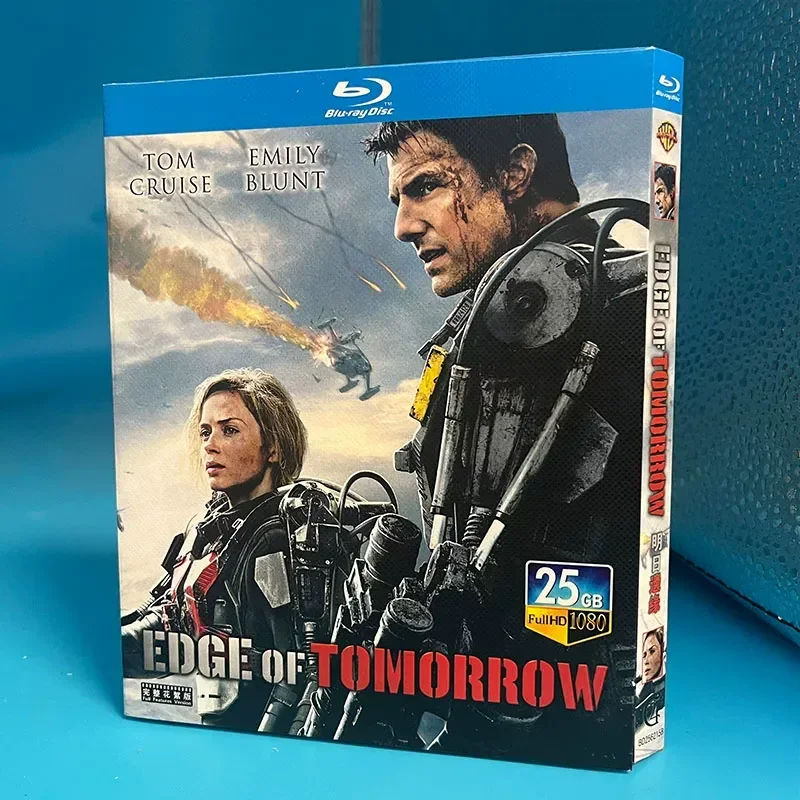 High Definition Science Fiction Drama Edge of Tomorrow Single Disc Box BD Blu-ray Disc with Simplified and Traditional