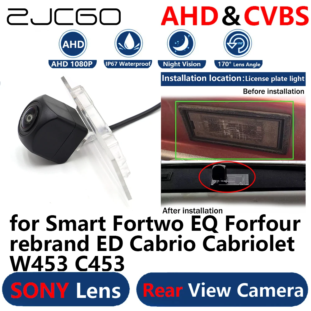 

AHD 1080P Parking Backup Reverse Reversing Rear view Camera for Smart Fortwo EQ Forfour rebrand ED Cabrio Cabriolet W453 C453