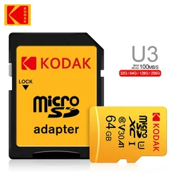 Kodak Micro SD 32GB-256GBMemory Card - High Speed Class 10 U3 UHS-I for Smartphones, Digital Cameras, Tablets and Drones Chri