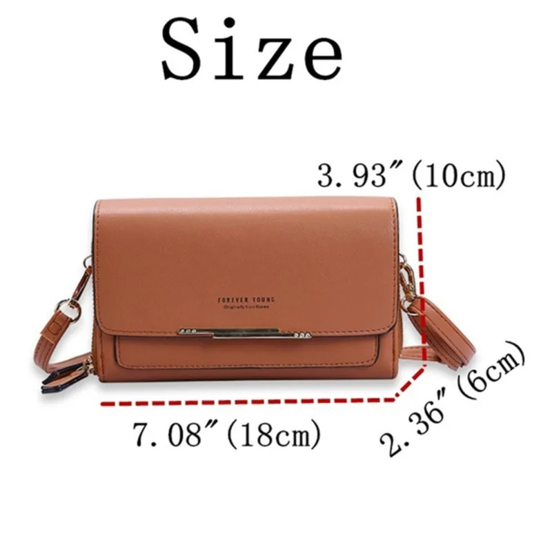Nowe torebki damskie ze skóry Pu wielofunkcyjna duża pojemność torby na ramię modne torby Crossbody dla pań torebka na telefon