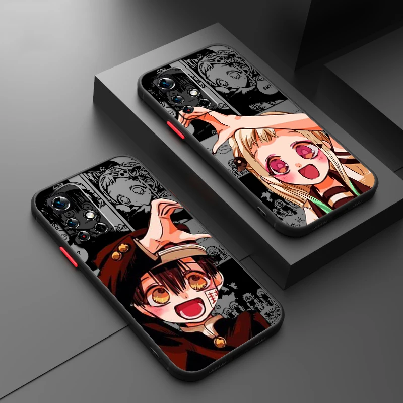 T-Toilet Bound H-Hanako Kun Cute Cool Frosted Translucent For Redmi Note 13 12 12S 12T 11 11T 11E 10 10S 9 Pro Plus 5G Cover