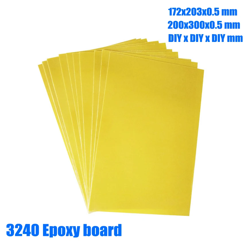 3240 Epoxy Board Resin DIY Size Lifepo4 Battery Pack Insulation Board 0.5MM Thickness Thin Fiberglass High Temperature Resistant