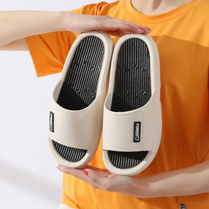Summer New Slippers Men Women Fashion Trend Cartoon Sandals Thick Soles Non-slip Bathroom Slipper Casual Indoor Outdoor Couples
