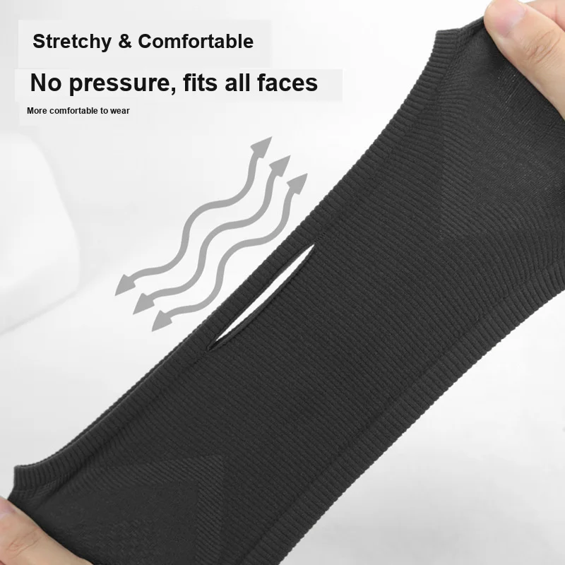 Outdoor Warm Neck Gaiter Windproof Cycling Face Mask Seamless Ear Hanging Breathable Sweat Absorption for Full Face and Neck