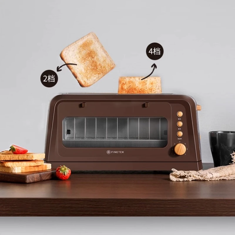 Wide Trough Toaster 2 Slices Bread Automati Home Breakfast Maker Kitchen Appliance тостор для бутербродов tostadora de pan