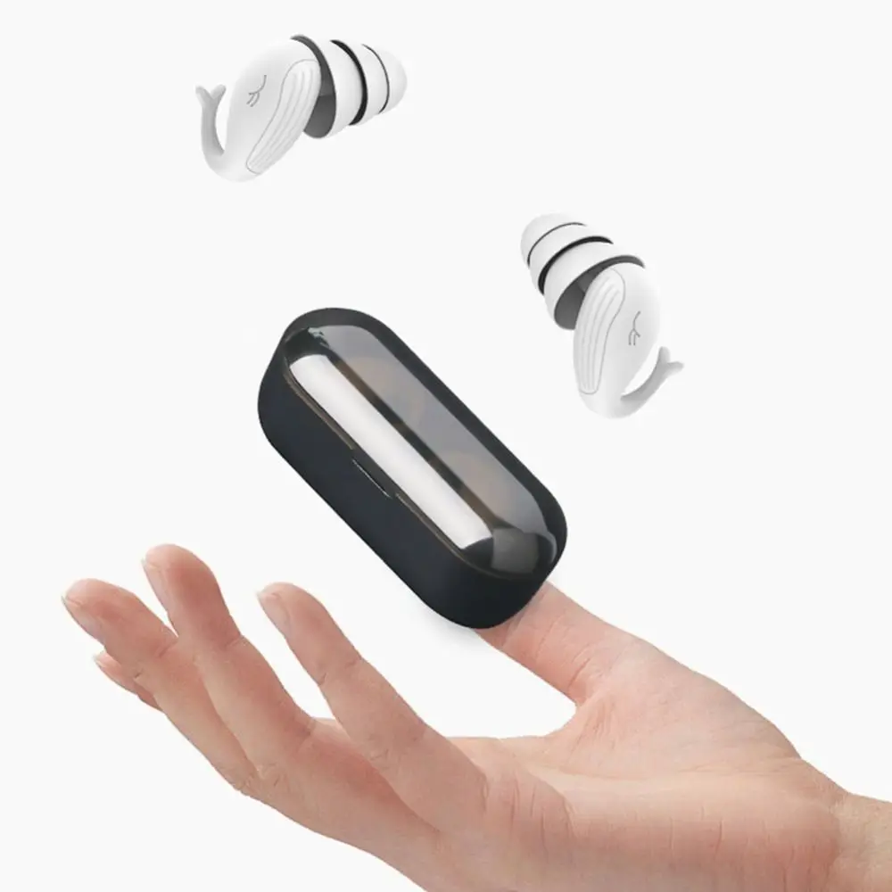 Silicone Sleep Soundproof Earplugs Anti-noise Noise Reduction Swimming Earplugs Dolphin Design Reusable Silent Earplugs Unisex