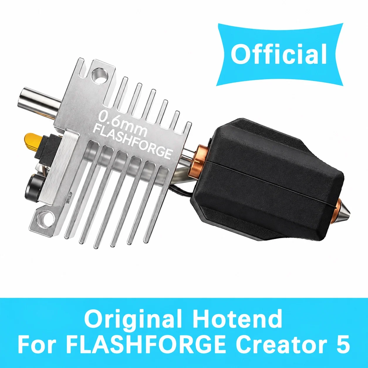 For FLASHFORGE Creator 5 Pro Original Hotend 0.25 0.4 0.6mm C5 Hardened Steel Nozzle For Creator 5 Official 3D Printer Parts