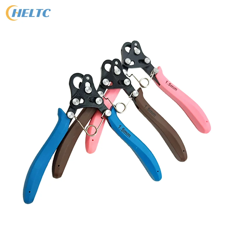 Juego de alicates rodantes de alambre de 1,5/2,25/3mm para bobinado de alambre, reparación de doblado, herramienta de fabricación de joyas, alicates de punta redonda para envolver anillos de alambre