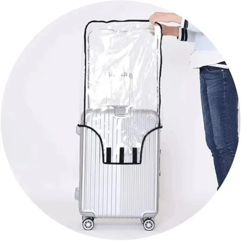 New Full Transparent Luggage Protector Cover Waterproof Dustproof Durable Suitcase Cover Protector Travel Accessories PVC Case image 2