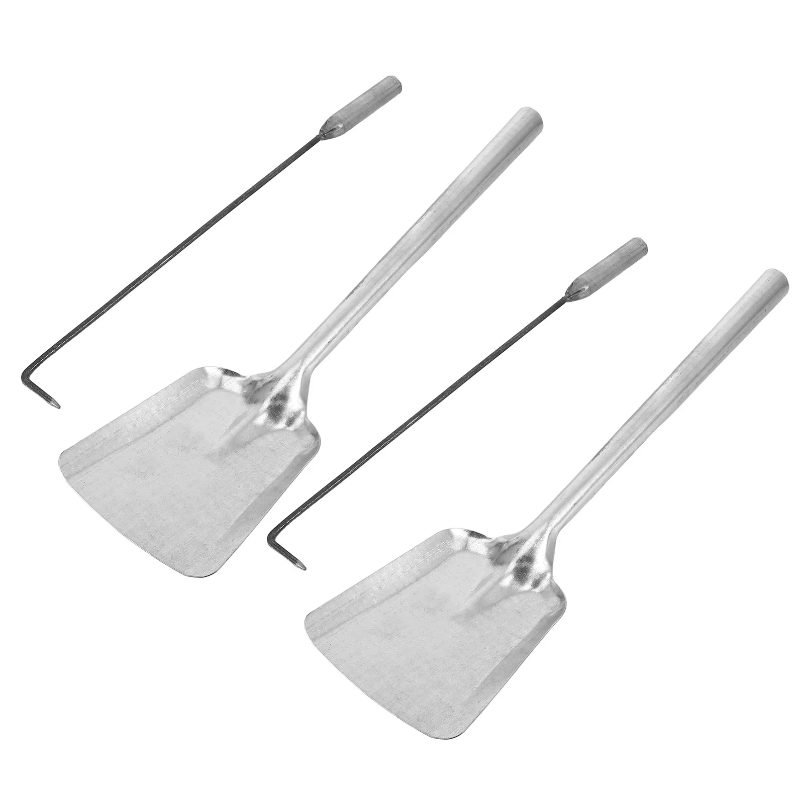 Ensemble d'outils de cheminée, pince à bûches en fer pour foyer, poêle à bois, pelle à cendres robuste, accessoires de Camping pour Poker d'intérieur, 4 pièces