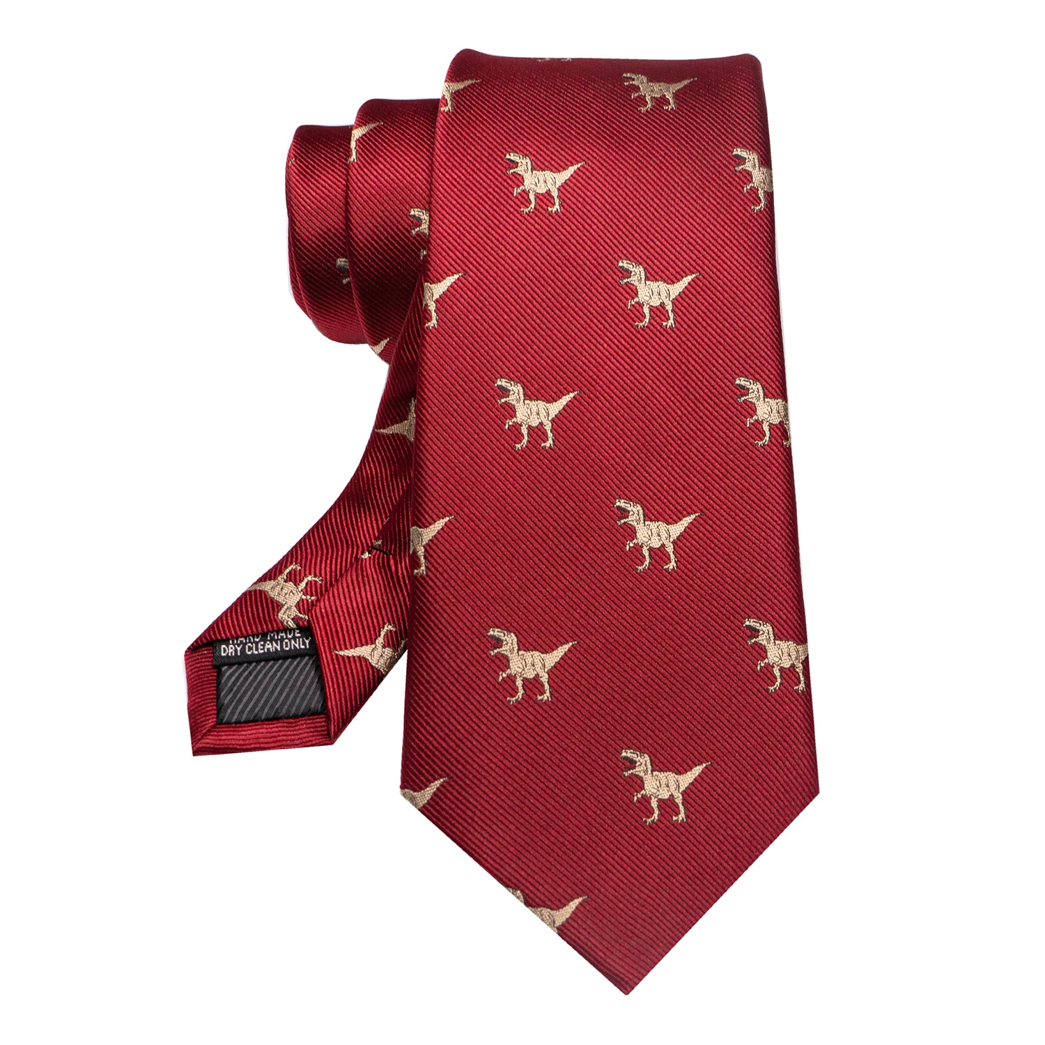 Novità Cravatta animale per uomo Personalità Cravatta intrecciata in seta Dinosauro Lumaca Volpe Fenicottero Regalo accessorio per matrimonio per feste di moda