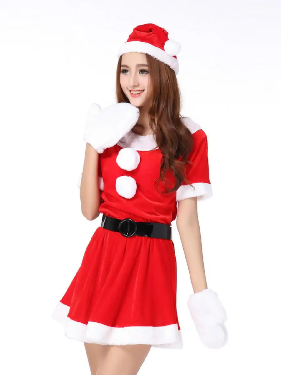 مجموعة كاملة من أزياء الهالوين S Claus ملابس عرقية أداء المسرح ملابس نسائية تقليدية مهرجان orm Sle