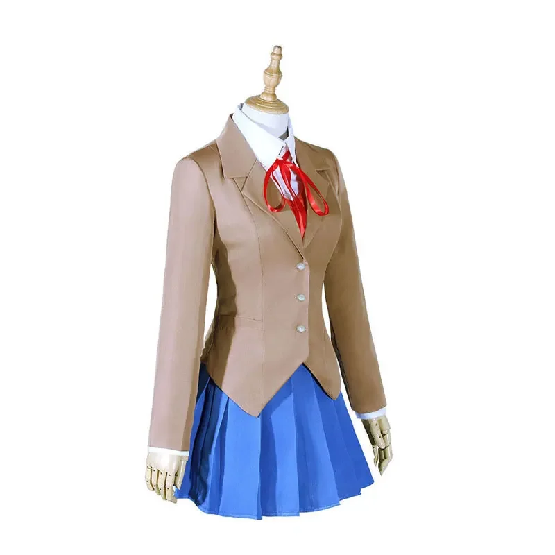 2023 Anime Literature Club Monika Cosplay Sayori Yuri Natsuki Cosplay Costume School Uniform Halloween Party Wear Girl