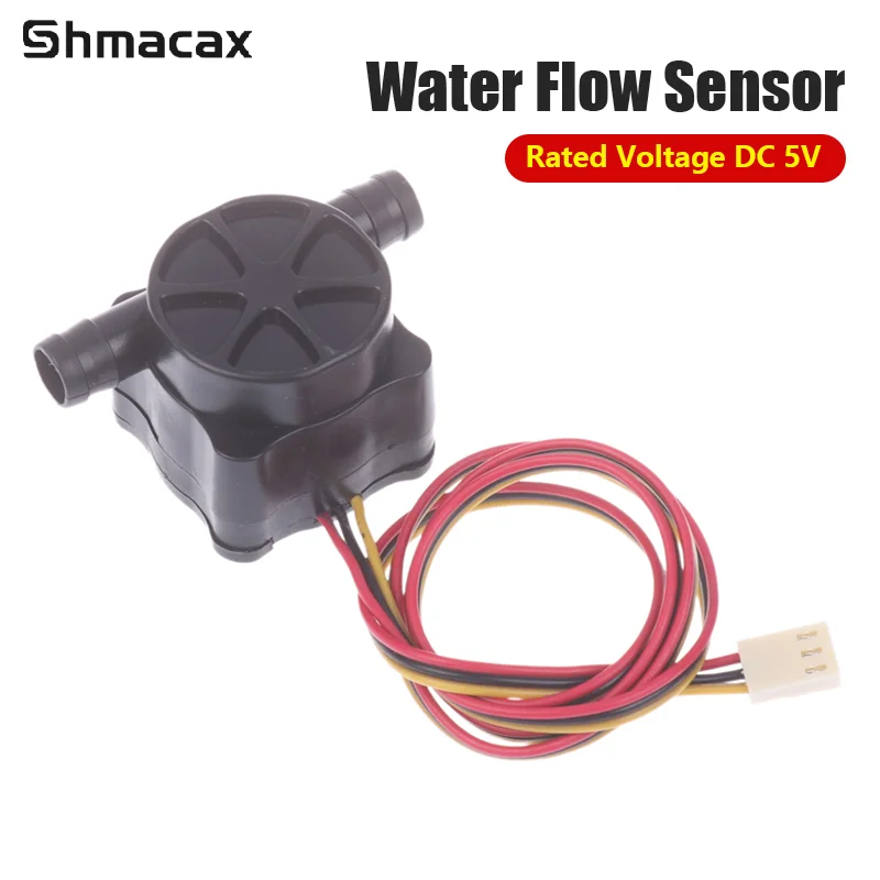 Water Flow Sensor Hall Effect Flow Sensor Rated Voltage DC 5V Water Control Flowmeter Coffee Machine Water Dispenser Flow Meter