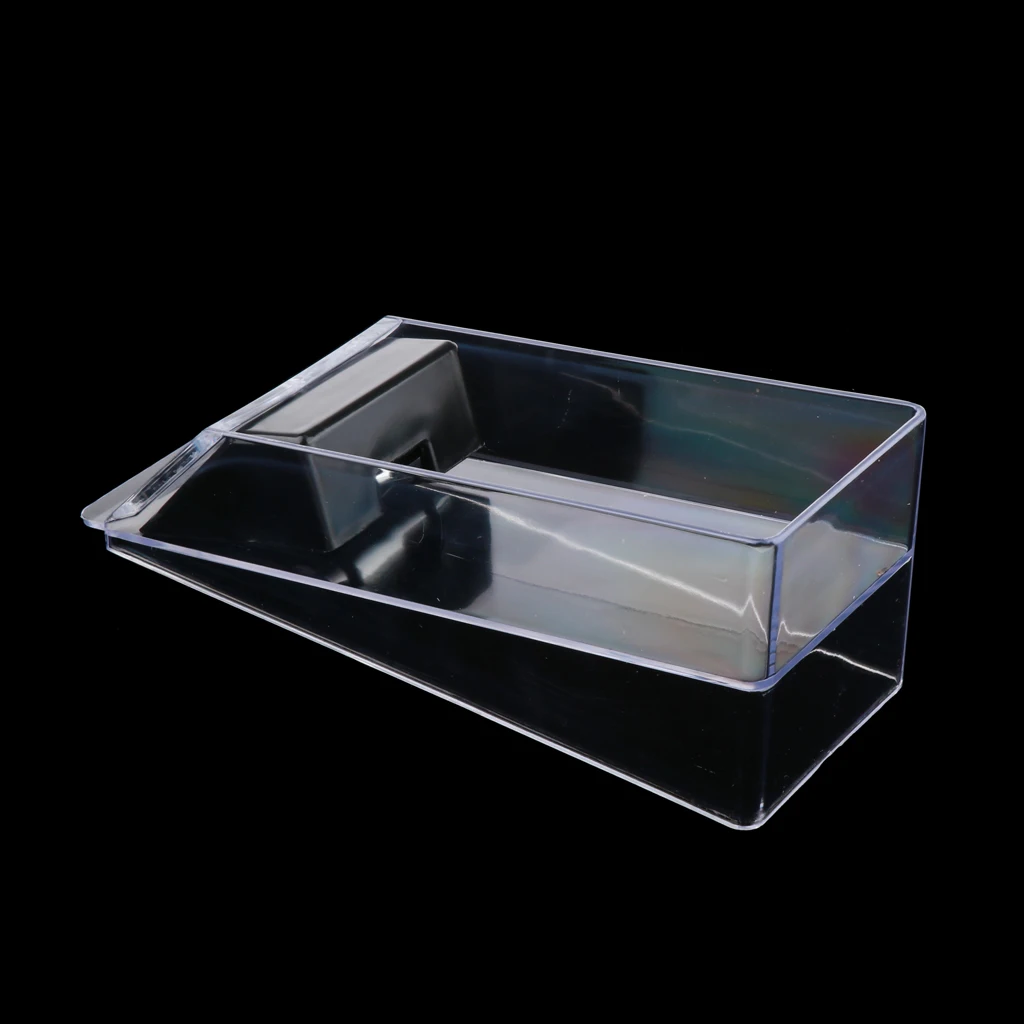 6덱 플레잉 카드 슈 슬라이더 또는 딜러 게임 테이블 카지노 액세서리 클리어