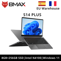 BMAX S14 Plus Intel N4100 8GB RAM 256GB SSD CPU 1920*1080 14 Inch Laptop Windows 11 Dual Notebook Wifi USB laptop PC