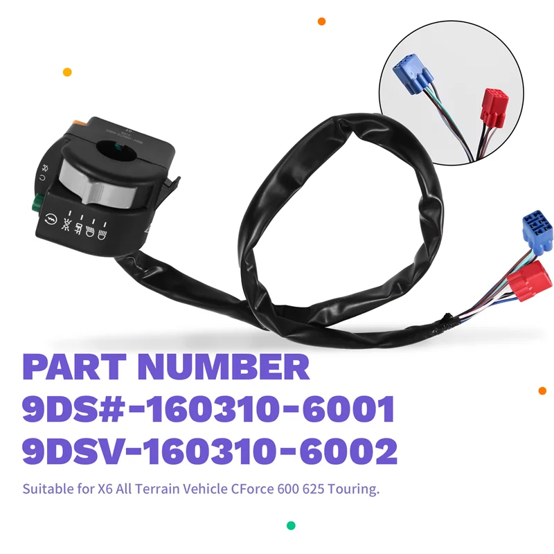 

AS57-Left Handlebar Switch Assy Handlebar Switch For Cfmoto ATV Handlebar Switch Assy