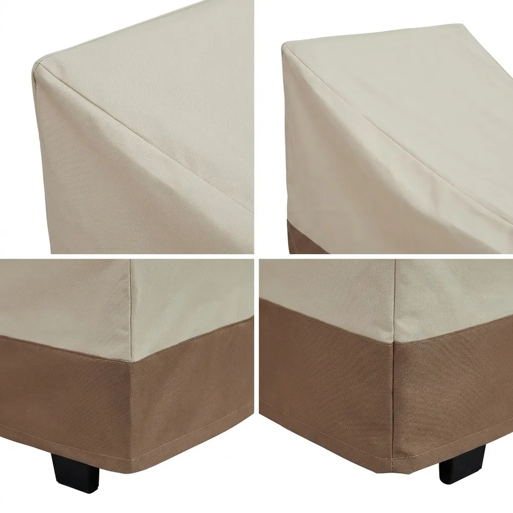 Waterproof Reclining Chair Cover with Air Vents and Reinforced Handles Suitable for Outdoor Patio Lounge Chairs