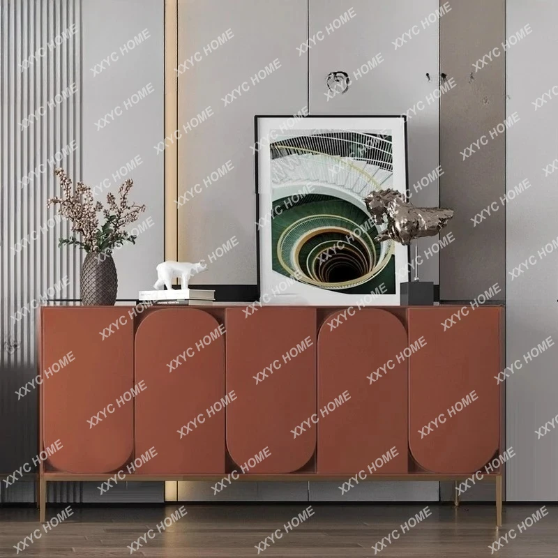 

WWNordic Light Luxury Dining Side Cabinet Personalized Living Room Creative Locker Kitchen Cabinet Home Customization