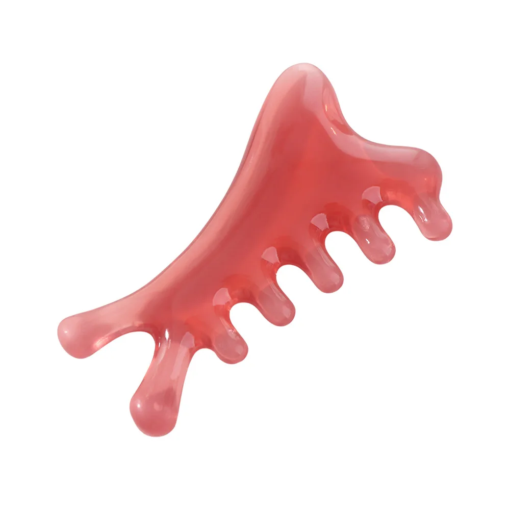 Resin Meridian Massage Comb Blood Circulation Scalp Relax Sandalwood Hair Comb Anti-static Smooth Hair Head Massage Comb