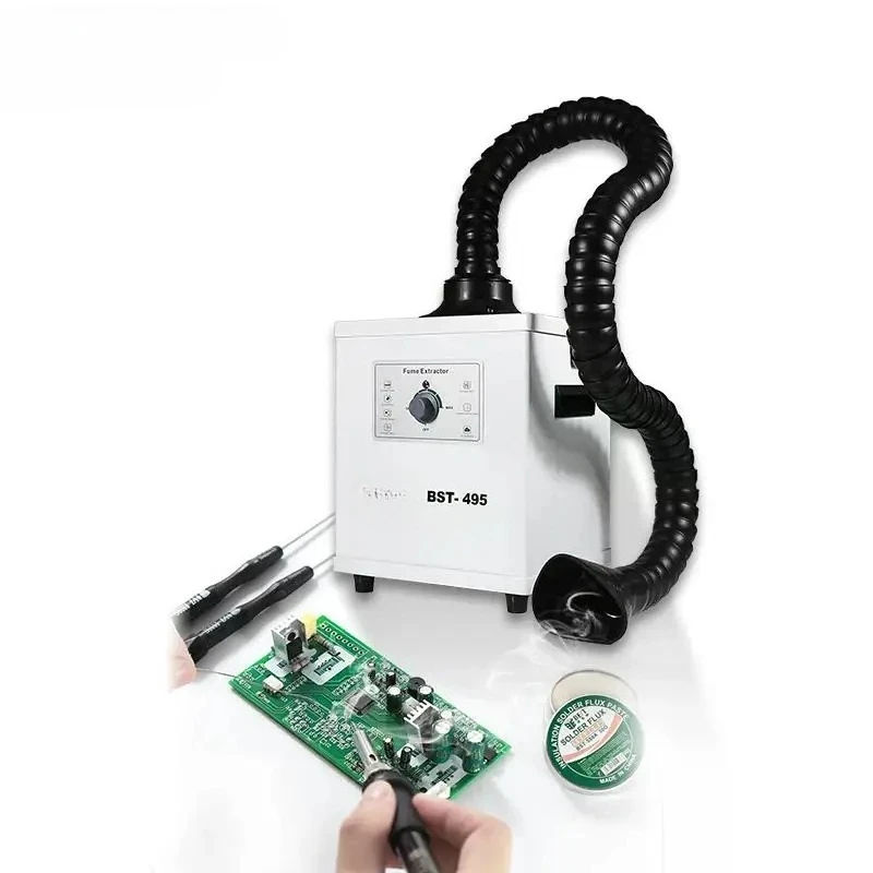 Portable Welding Smoke Extractor BST-495 220V/110V for Soldering/Laser Engraving Workshop 150W