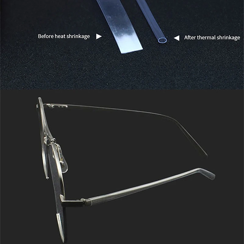 1M Eyeglasses Anti-Allergic Heat Shrinkable Tip Tube Cover Optical Store Accessories for Metal SunGlasses Ear Face Protection view 5