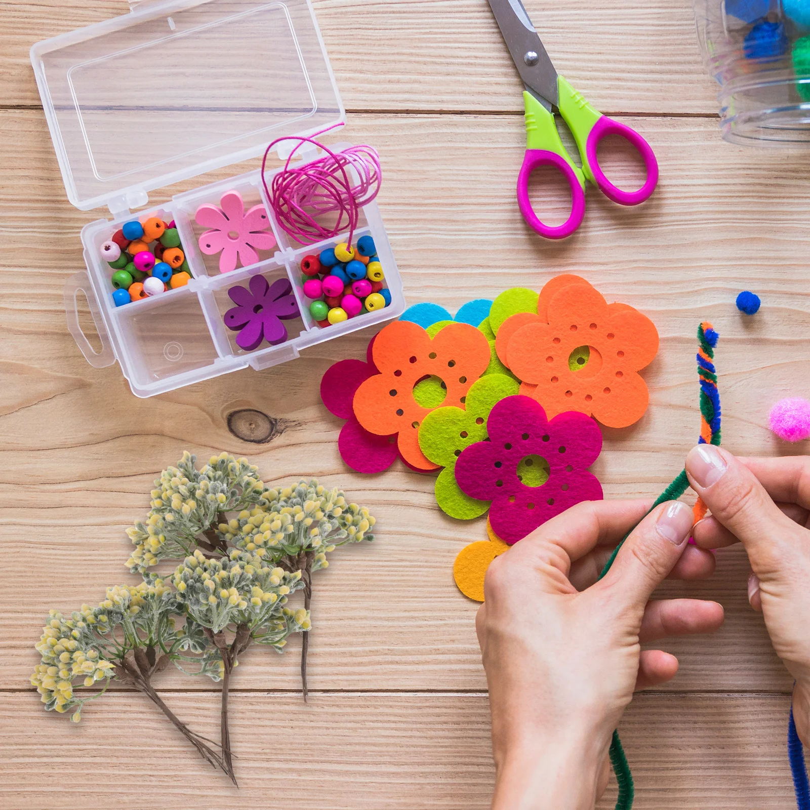 

30 Pcs Artificial Berry Branches Faux Stems for Christmas Wreath Decor Centerpiece Wedding DIY Craft Supplies