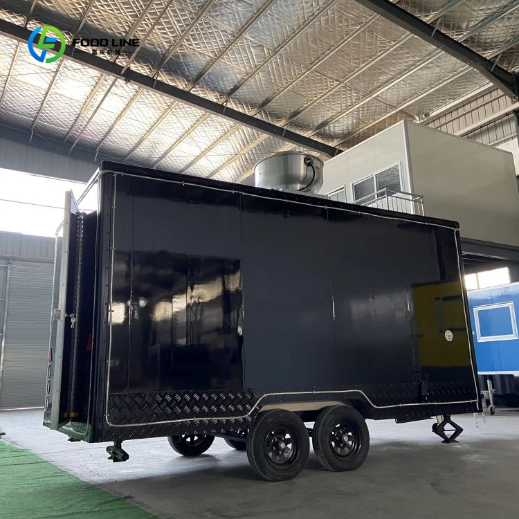 

Индивидуальный прицеп для еды, мобильная кухня, полностью оборудованный грузовик для общественного питания, тележка из нержавеющей стали, горячая распродажа для малого бизнеса