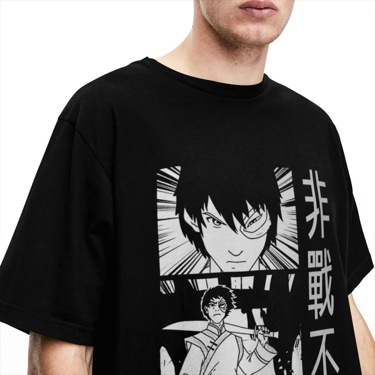 Fun Avatar The Last Airbender Zuko Manga T Shirt Men Women\'s 100% Cotton Tee Shirt Printed Clothes