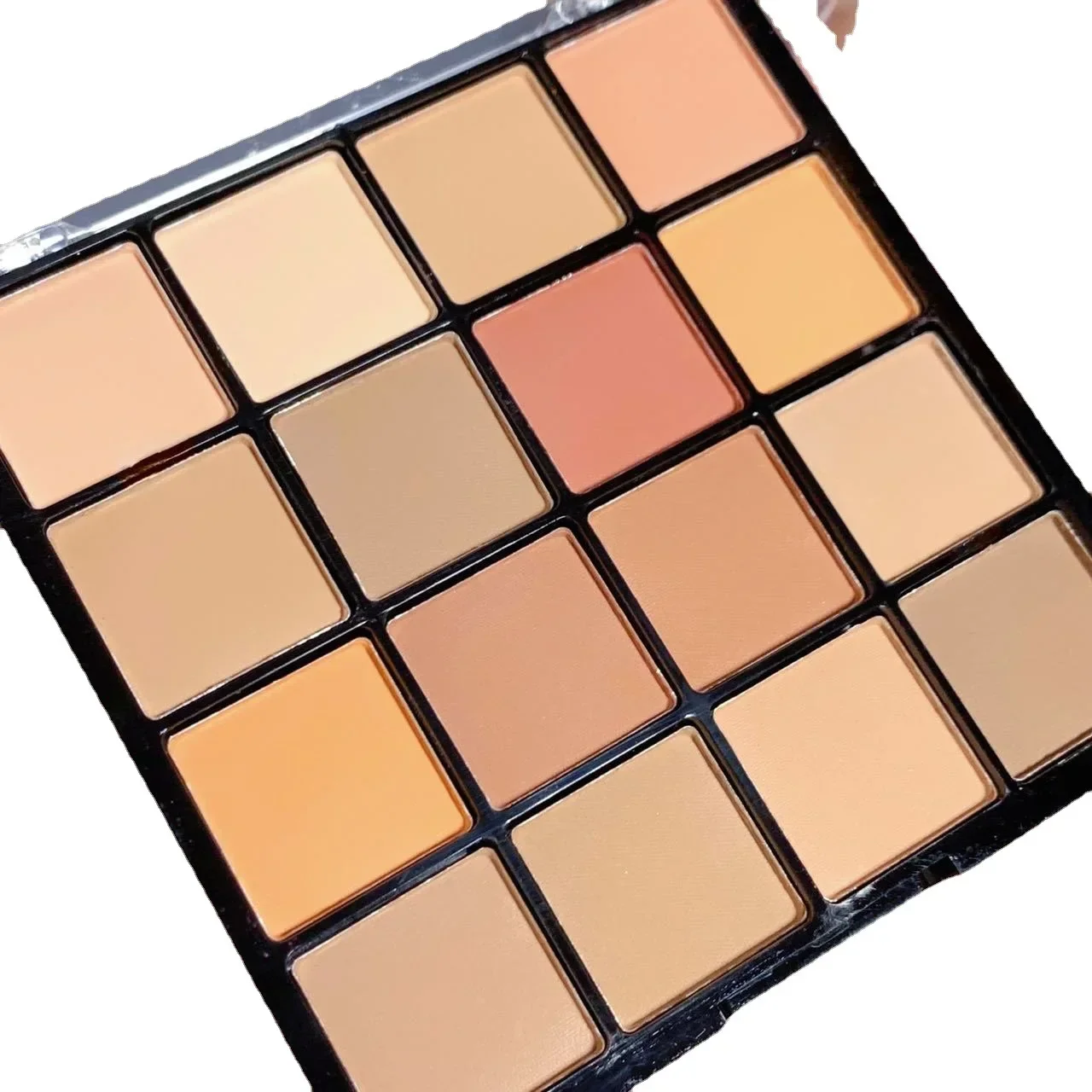 HUDAMOJI 16-Farben-Lidschatten-Palette, matte Erdfarbe, Blumen-Fee-Make-up, Augen-Make-up, Reparatur-Make-up-Palette