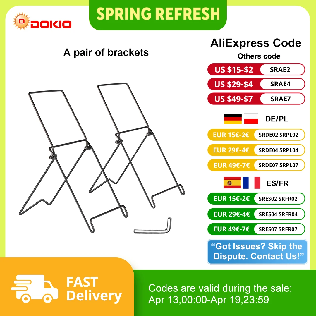 Staffa Per Pannello Solare Dokio 2Pc Per Prodotti Serie Ffsp (Non Include Pannelli Solari)