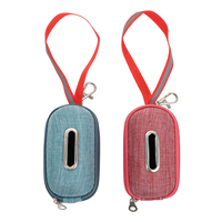 2Pcs Dog Waste Bag Pouch Resistant Poop Bag Container Compact Design for Puppy Walks Convenient Travel Accessory