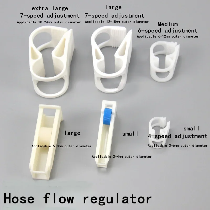 

1PCS Precision Infusion Flow Regulator Roller Clamp Hose Stopper Clip Drip Rate Control Switch Damper for IV Tube