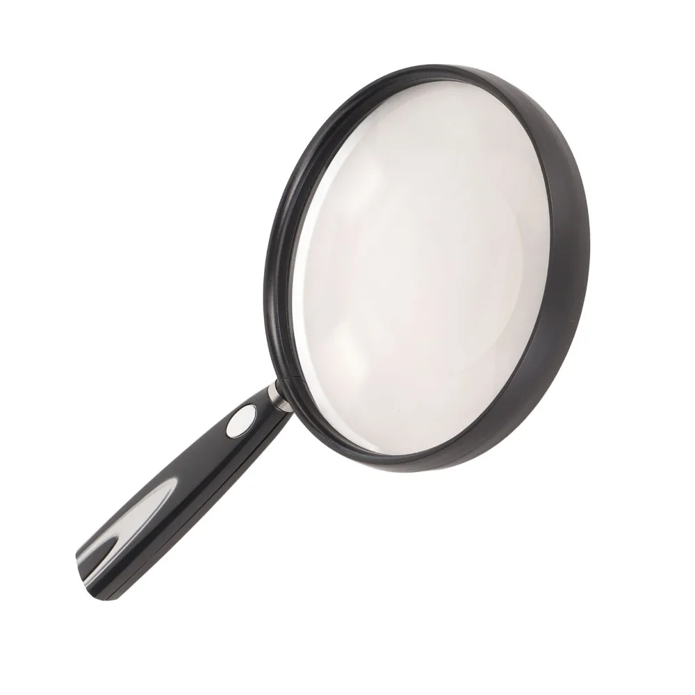 

Ручная лупа с 1,5-кратным увеличением, черное увеличительное стекло из АБС-пластика, лупа с нескользящей ручкой, наблюдение за хобби