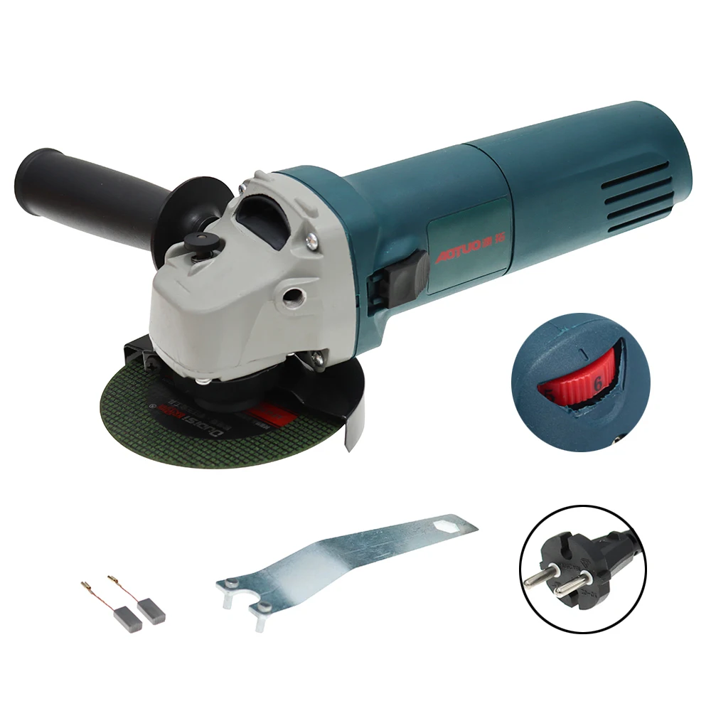 Moedor de Ângulo Elétrico Portátil Máquina de Polimento Velocidade Ajustável Corte do Metal 220v 860w