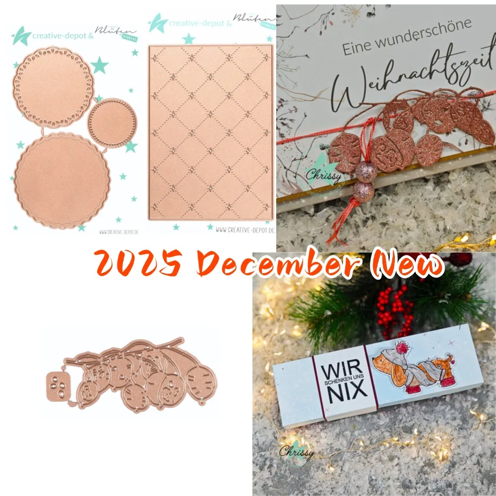 

2025 New Metal Cutting Dies For DIY Scrapbooking Crafts Maker Photo Album Template Handmade Decoration Pfeiffen Huqin Stamps