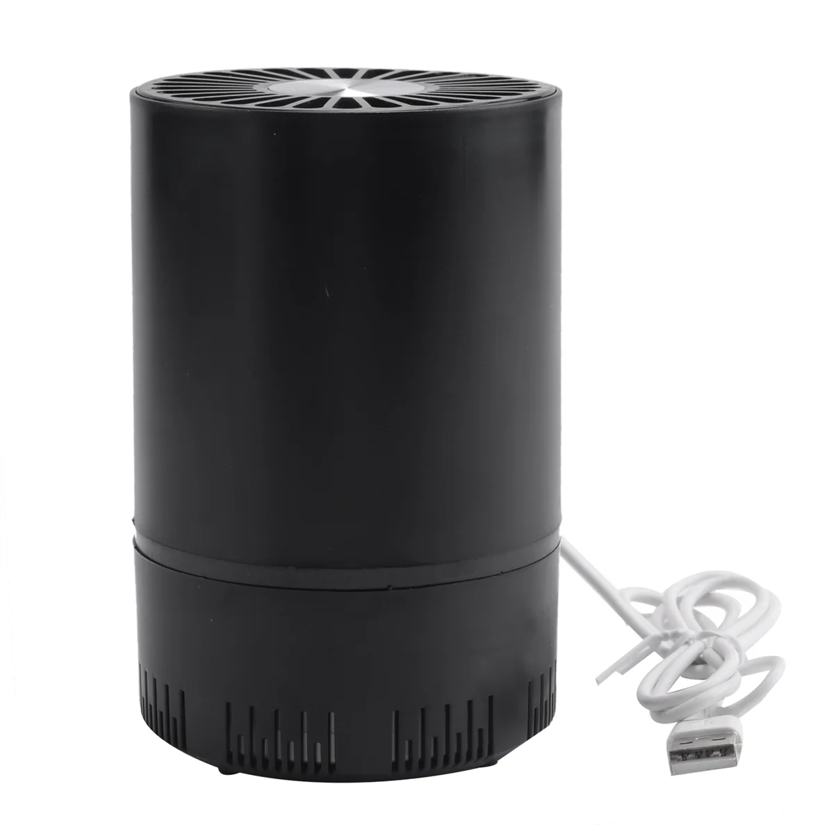 

Air Purifier Home Auto Smoke Detector Hepa Filter Car Air Purifier USB Cable Low Noise with Night Light Desktop Black