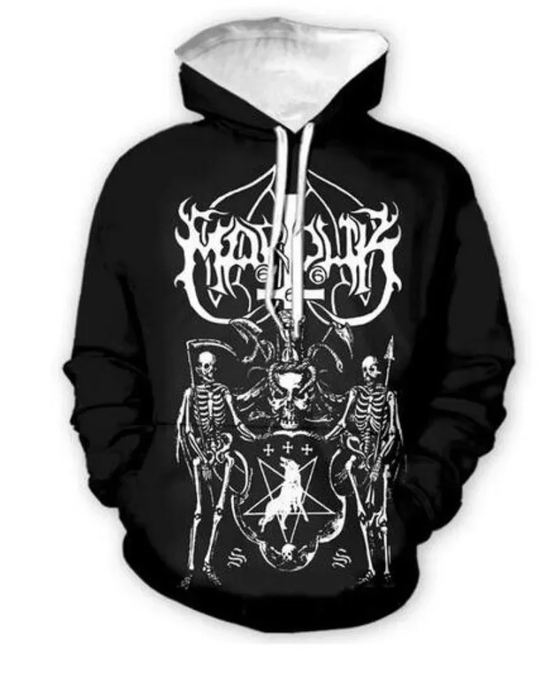 New Men/Womens Marduk Band Funny 3D Print Fashion Tracksuits Crewneck Couple hoodie Joggers Pants + Hoodies