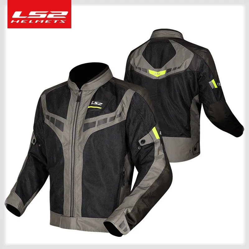LS2 MJ158 Unisex Summer Motorcycle Jacket 3D Mesh Breathable Ventilated CE Approved Biker Racing Riding Gear Chaqueta Moto
