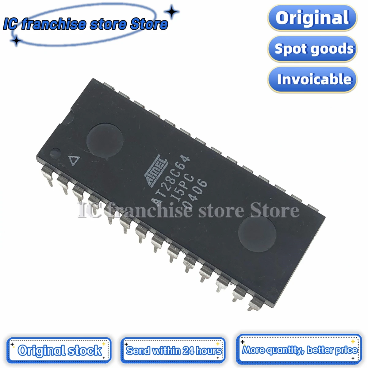 5PCS-20PCS//LOT AT28C64-15PC AT28C64 DIP-28 Storage chip 100% Brand new original