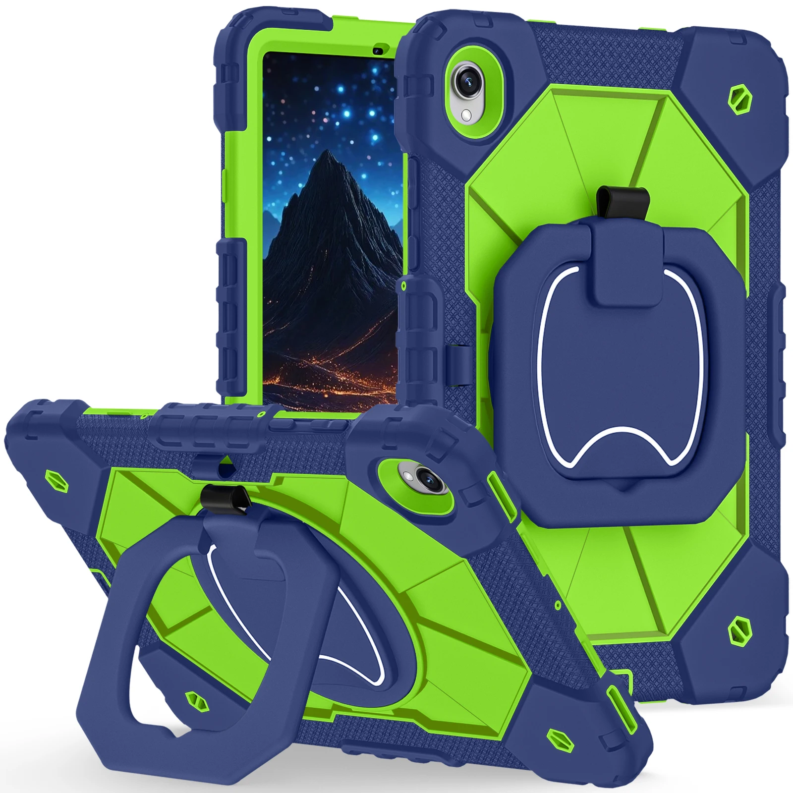 Rotation Stand Case For Samsung Tab S11 S10 S9 FE A9 A11 Plus A7 Lite Tablet Case Sleeve Thick Shockproof with Handle Hard Cover
