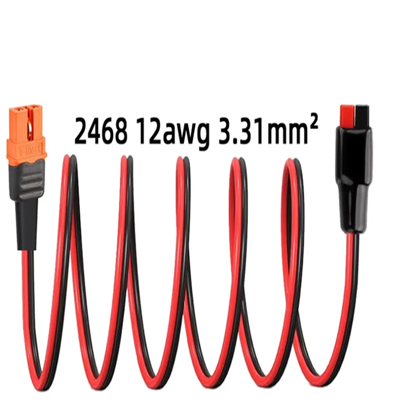 ABSQ-12AWG أندرسون إلى Xt60i محول Xt60i إلى أندرسون موصل كابل أندرسون كابل محول للطاقة الشمسية المحمولة الطاقة Sta