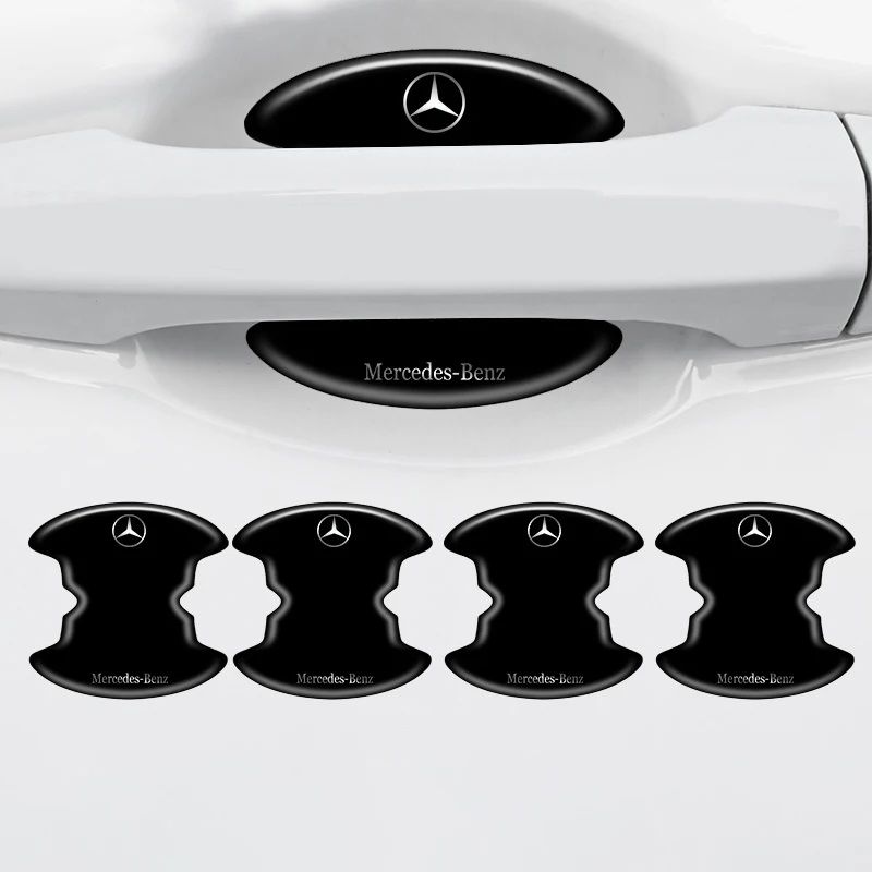 8Pcs Car Handle Door Bowl Protector Stickers Anti-scratch Film For Mercedes Benz A C E S G Class GLC CLE CLA GLB GLS W177