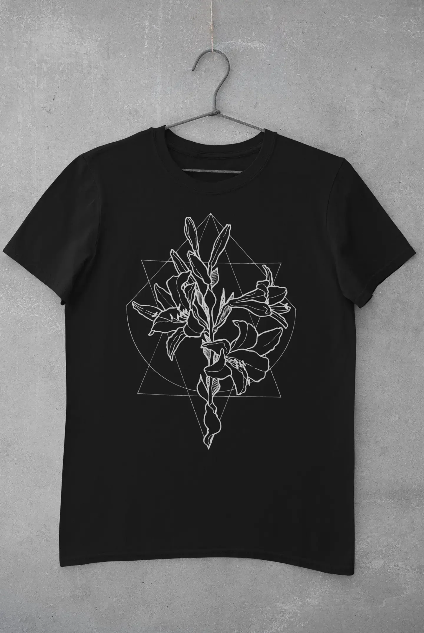 lily flowers floreal shirt language of botanical T realistic birth flower flawer valentine day Pastel Goth