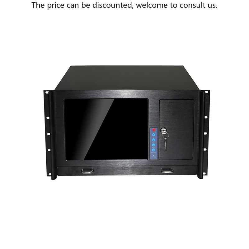 

6U Industrial Workstation Computer With 6114P4 Backplane 12.1\" VGA Display In Stock-6U Height Chassis Support Server Case