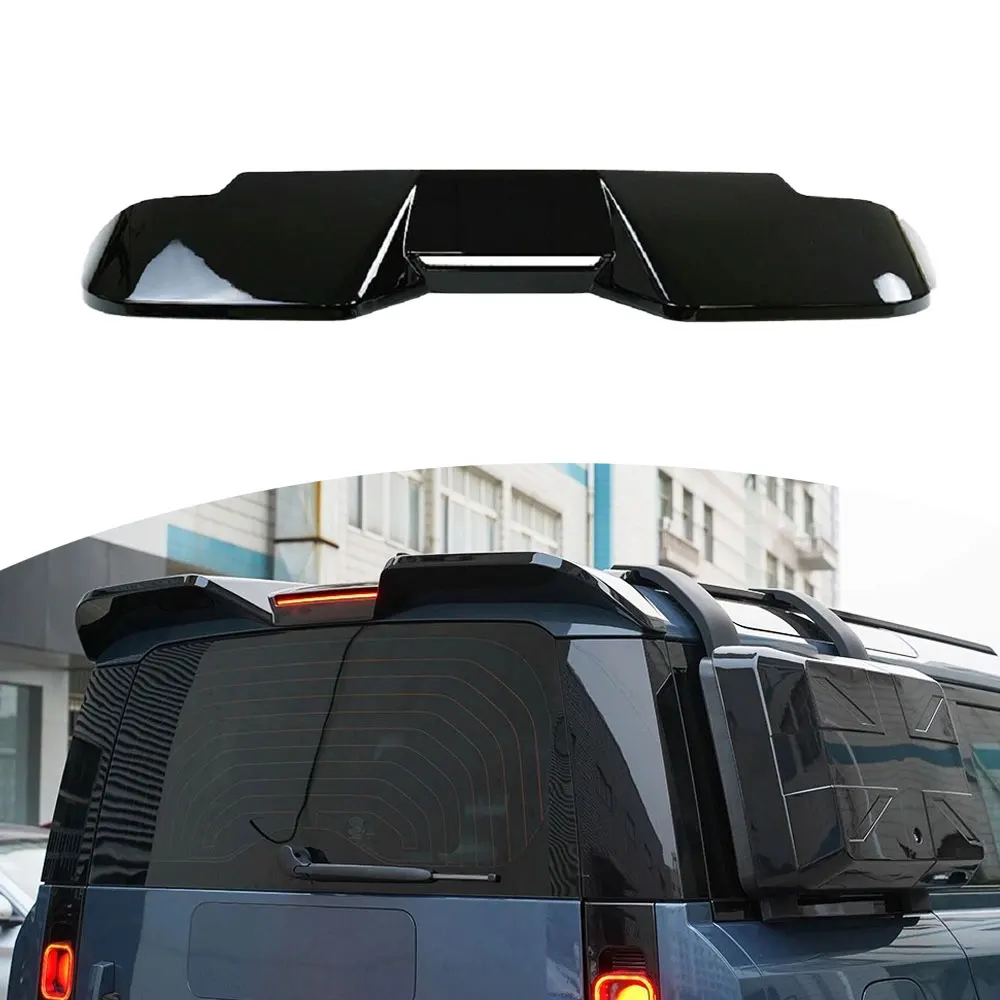 

Glossy Black 1PC Rear Kahn Spoiler Wing Trunk Lip Fits For LR Defender 90 110 130 2020-2026